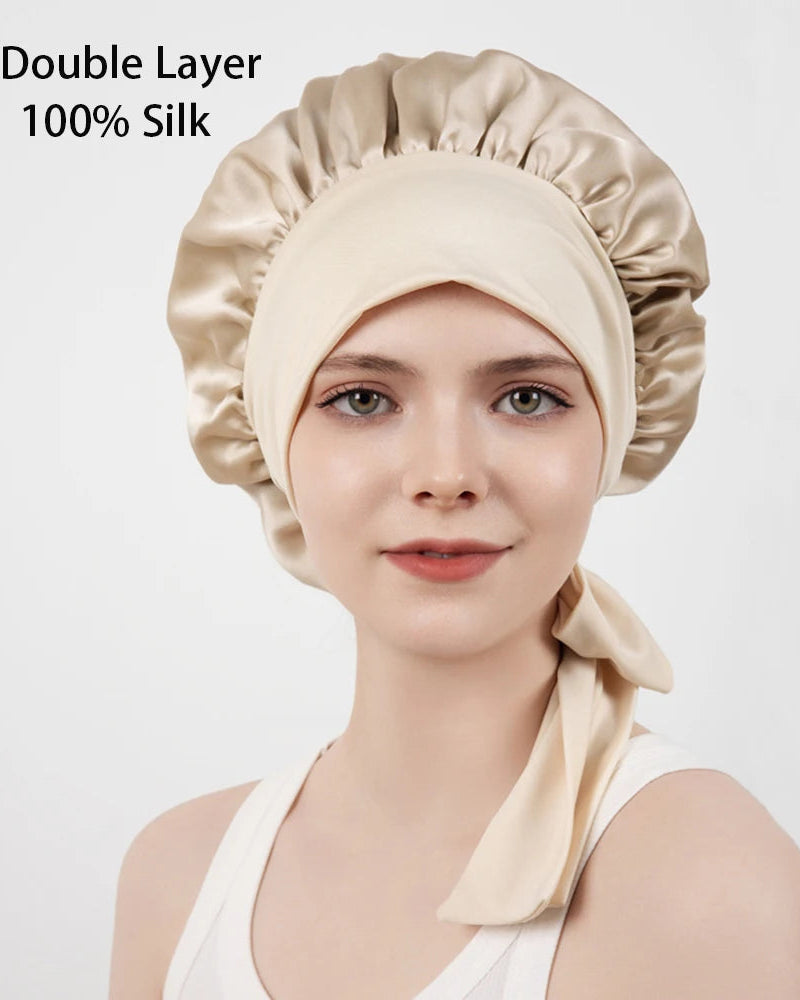 Women'S Mulberry Silk Sleep Bonnet