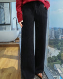 Cashmere Knit Wide Leg Pants