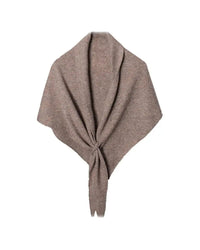 Wool Blend Oversized Triangle Wrap Shawl