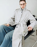 New Retro Stand-Up Collar Trench Coat