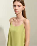 Chiffon Halter-Neck Straight-Cut Tank Top