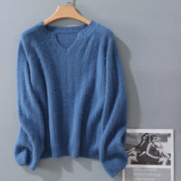 Mink Cashmere Knitted Pullover