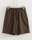 Elastic Waist Cotton Knit Shorts