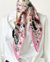 Women's Twill Diamond Silk Scarf