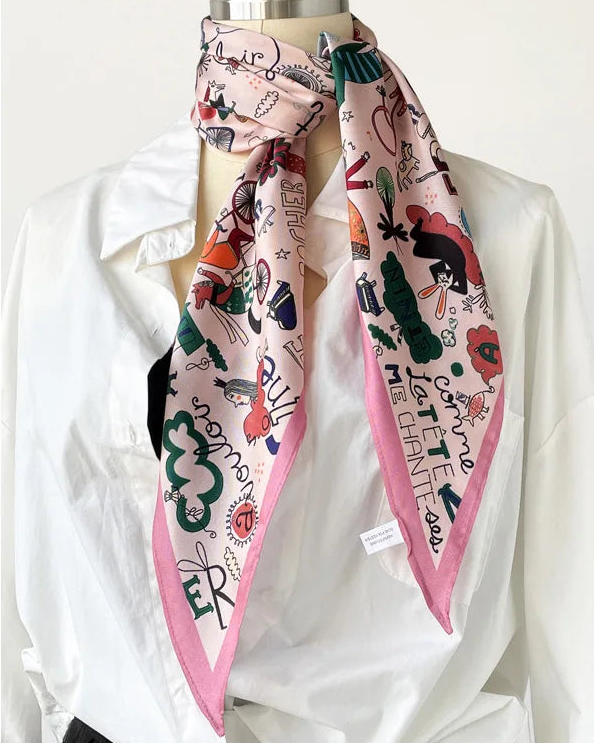 Women's Twill Diamond Silk Scarf