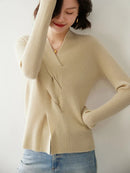 Pure Cashmere V-Neck Pullover Sweater