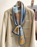 Women's Printed Silk Scarf & Shawl