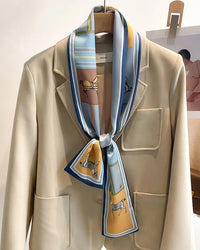 Women's Printed Silk Scarf & Shawl