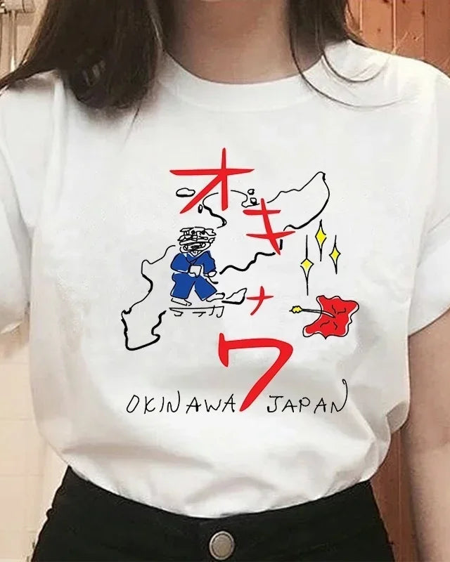 Okinawa Graphic Knit Unisex Cotton Tee