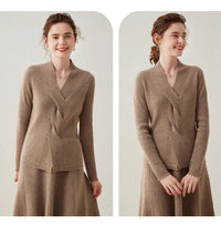 Pure Cashmere V-Neck Pullover Sweater