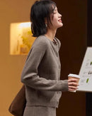 Pure Cashmere Round Neck Cardigan