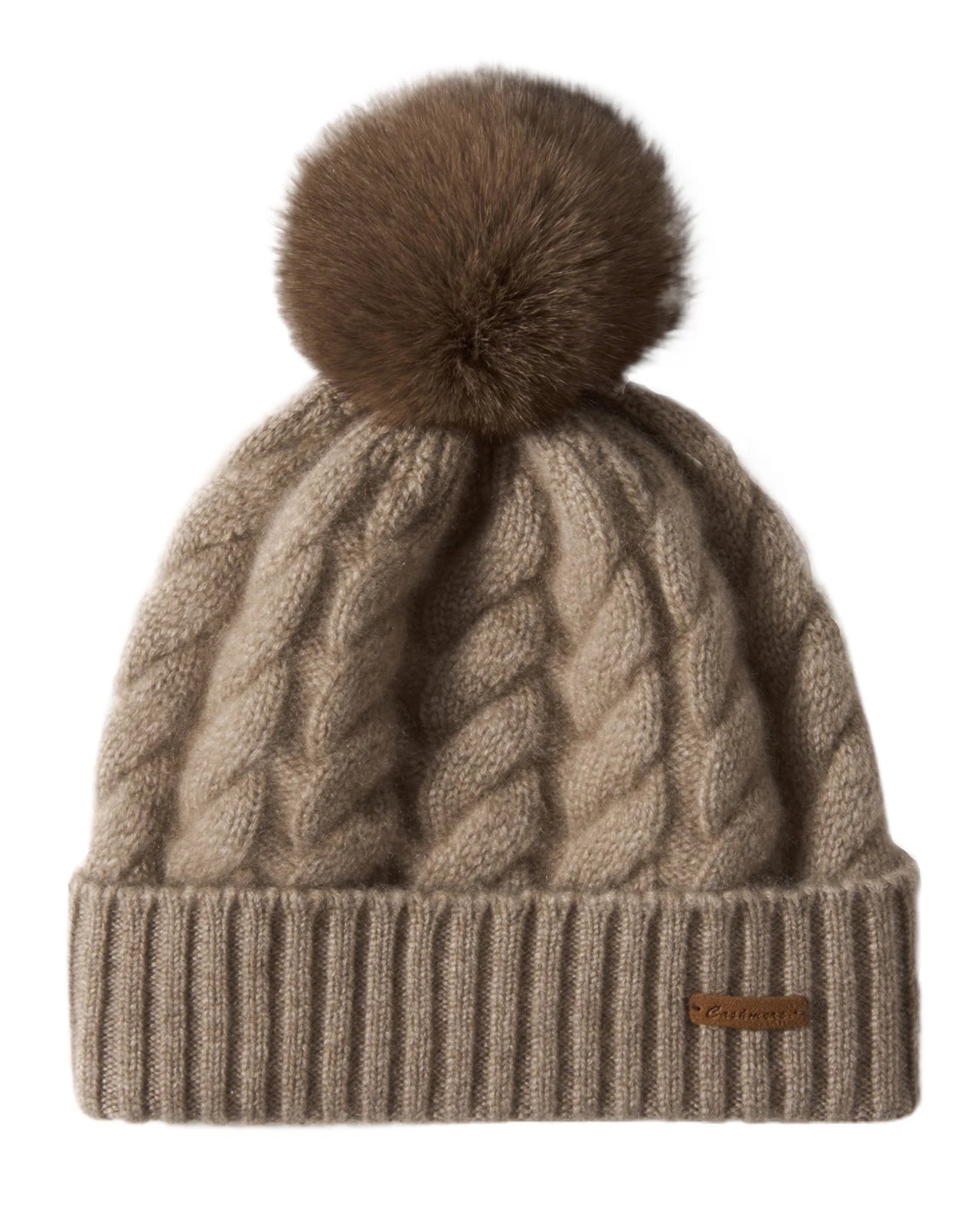 Cashmere Pom-Pom Beanie