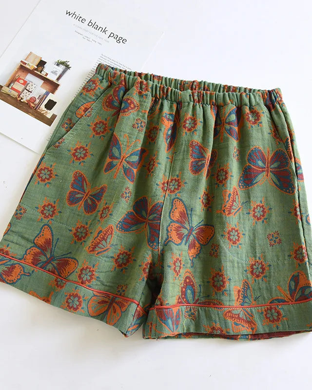 Cotton Printed Lounge Shorts