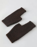 Raccoon Wool Fingerless Thumb Hole Gloves