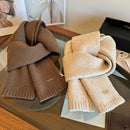 Women's Solid-Color Wool Scarf