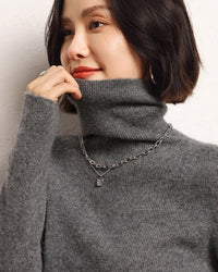 Soft Cashmere Turtleneck Slim-Fit Sweater