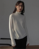 Cashmere Turtleneck Loose Knit Sweater