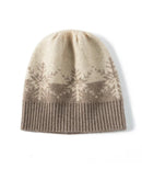 Snowflake Wool Cashmere Beanie