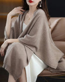 Plus-Size Wool Casual Cardigan Shawl