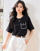 Relaxed-Fit Crew Neck Casual Tee