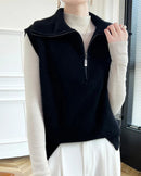 Half-Zip Merino Wool Vest