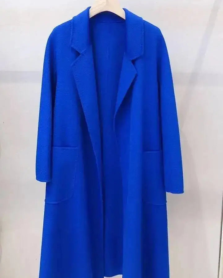 Belted A-Line Wool-Blend Coat