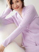 Pure Cashmere V-Neck Pullover Sweater