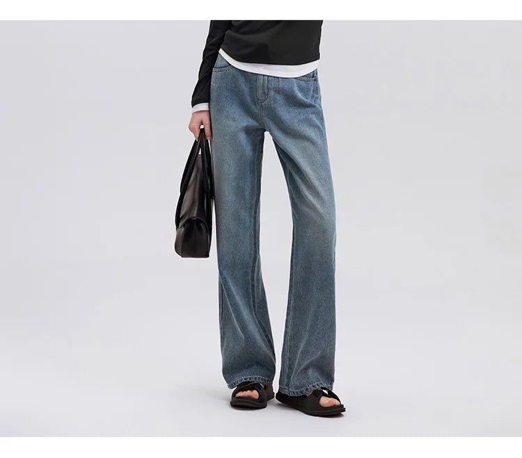 Heightening Flesh-hiding Wide-leg Trousers