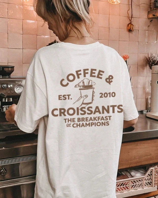 Retro Pure Cotton Printed T-Shirt