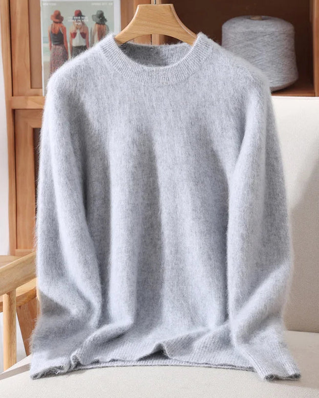 Mink Cashmere Crewneck Sweater
