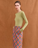 Wool Superfine Seamless Crew Neck Sweater