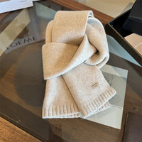 Women's Solid-Color Wool Scarf