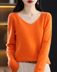 Merino Wool V-Neck Sweater