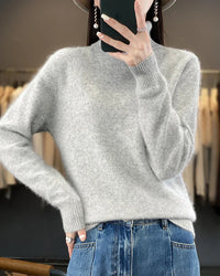 Mink Cashmere Turtleneck Sweater