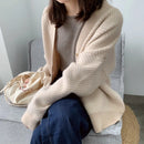 Oversized V-Neck Striped Cardigan