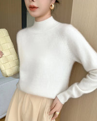 Pure Cashmere Half-Turtleneck Pullover