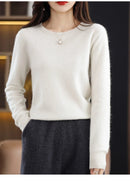 Soft Cashmere Knit Crew Neck Pullover