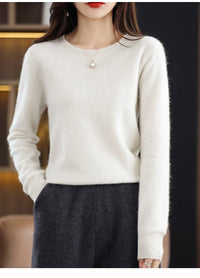 Soft Cashmere Knit Crew Neck Pullover
