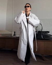 Long Padded Shawl Collar Coat