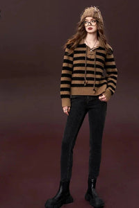 Christmas Striped Pullover Sweater