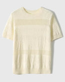 Crewneck Wool Knit Top