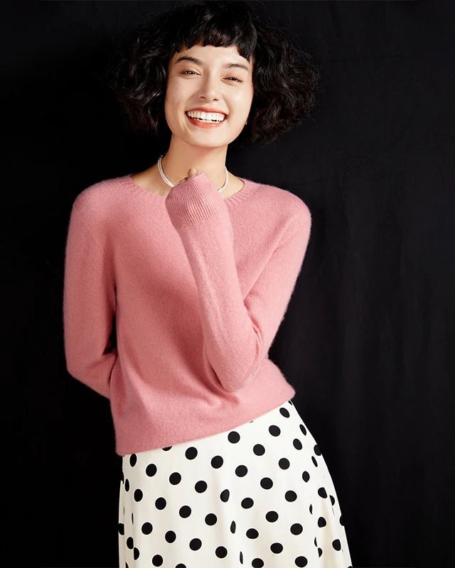 Cashmere Casual Crew Neck Loose Sweater