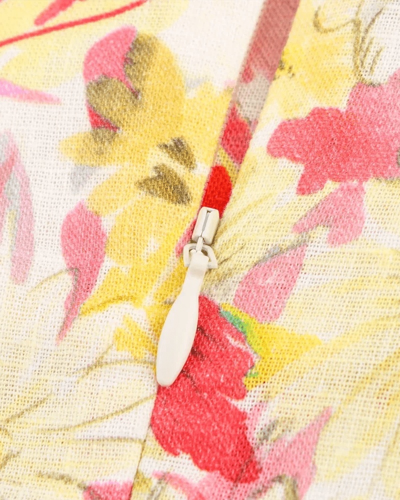Casual And Sweet Floral Print Sundress