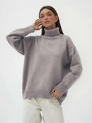 Turtleneck Oversized Pullover Sweater