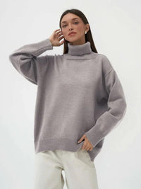 Turtleneck Oversized Pullover Sweater