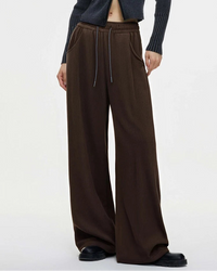 High-Rise Straight Corduroy Casual Pants