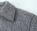 Vintage Gray Cropped Short Coat