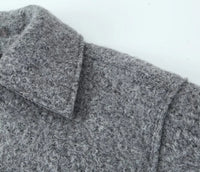 Vintage Gray Cropped Short Coat
