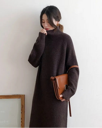 Cashmere Knit Sweater Dress