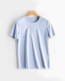 Women's Solid-Color Crew-Neck T-Shirt